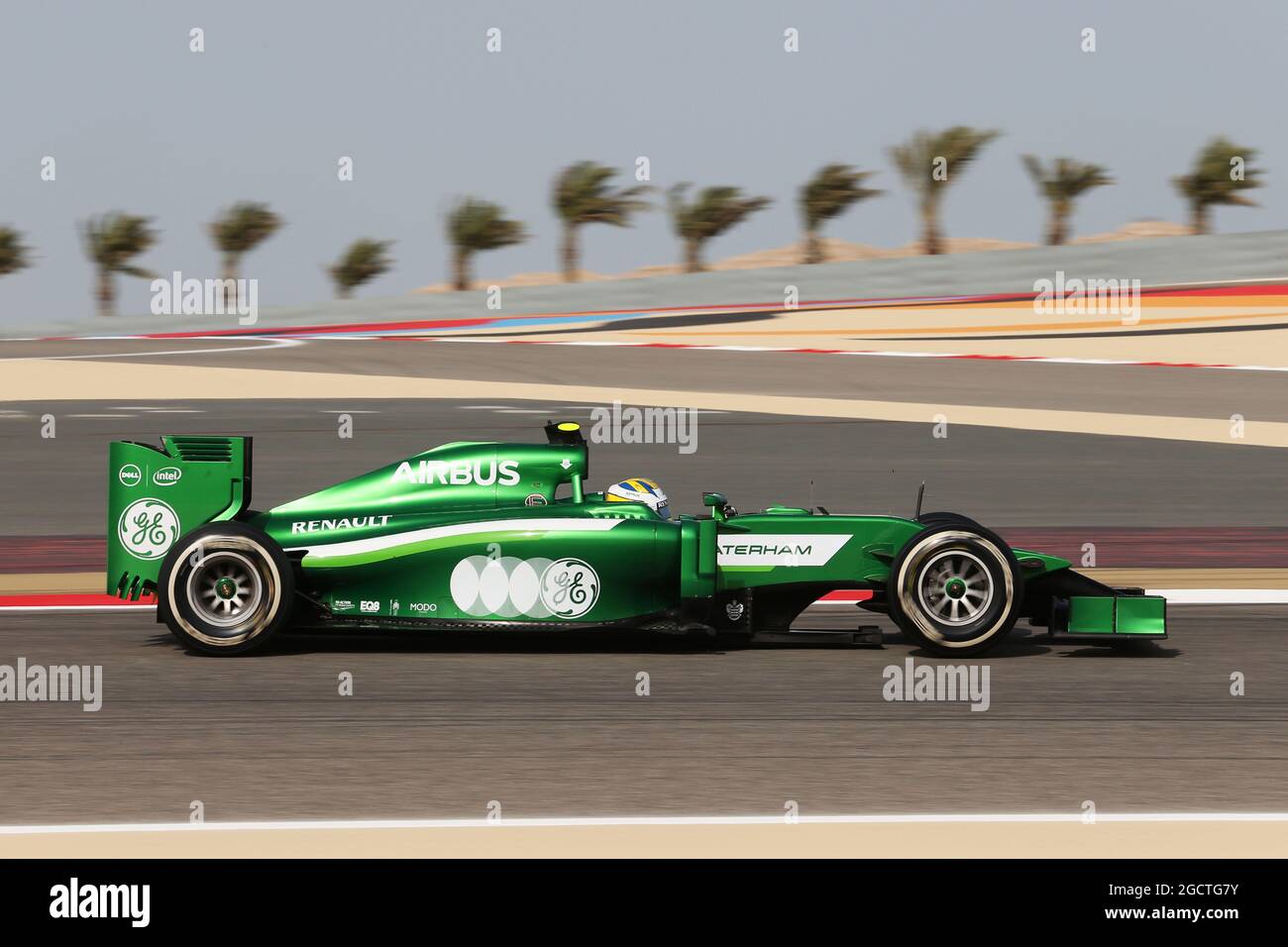 Marcus Ericsson (SWE) Caterham CT05. Grand Prix de Bahreïn, vendredi 4 avril 2014. Sakhir, Bahreïn. Banque D'Images