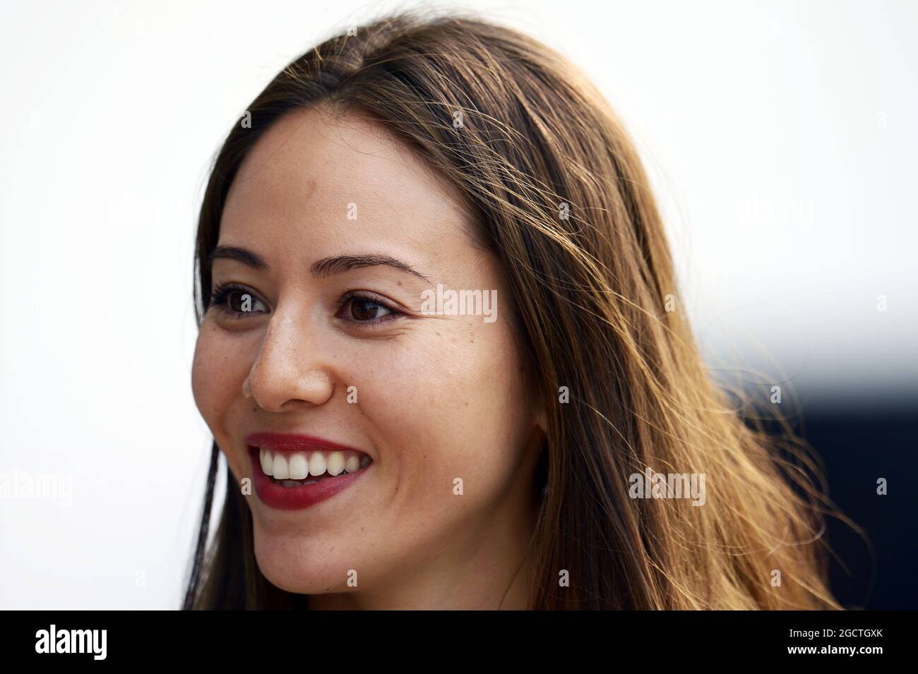 Jessica Michibata (JPN), petite amie de Jenson Button (GBR) McLaren. Grand Prix de Chine, vendredi 18 avril 2014. Shanghai, Chine. Banque D'Images