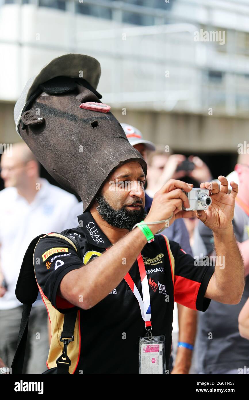 Ventilateurs. Grand Prix de Grande-Bretagne, jeudi 3 juillet 2014. Silverstone, Angleterre. Banque D'Images