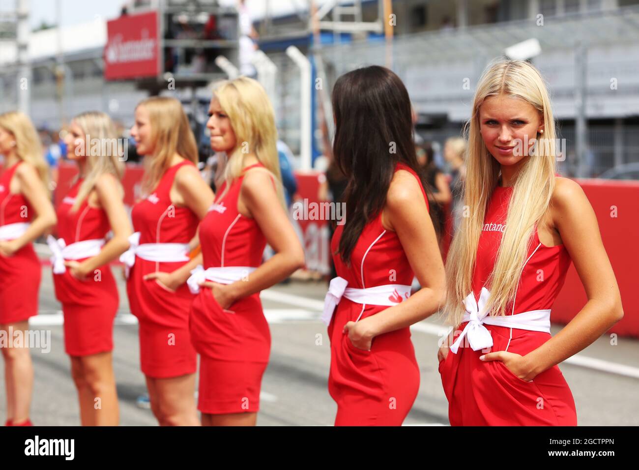 Grille pour filles. Grand Prix d'Allemagne, dimanche 20 juillet 2014. Hockenheim, Allemagne. Banque D'Images