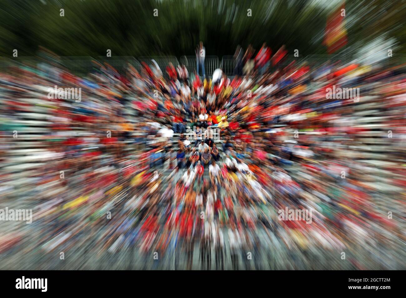 Ventilateurs. Grand Prix d'Italie, vendredi 5 septembre 2014. Monza Italie. Banque D'Images