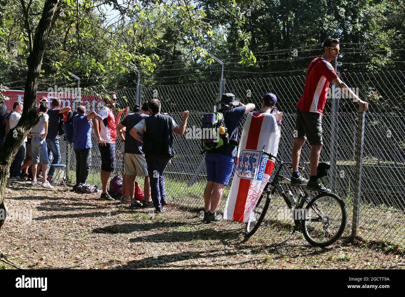 Ventilateurs. Grand Prix d'Italie, samedi 6 septembre 2014. Monza Italie. Banque D'Images