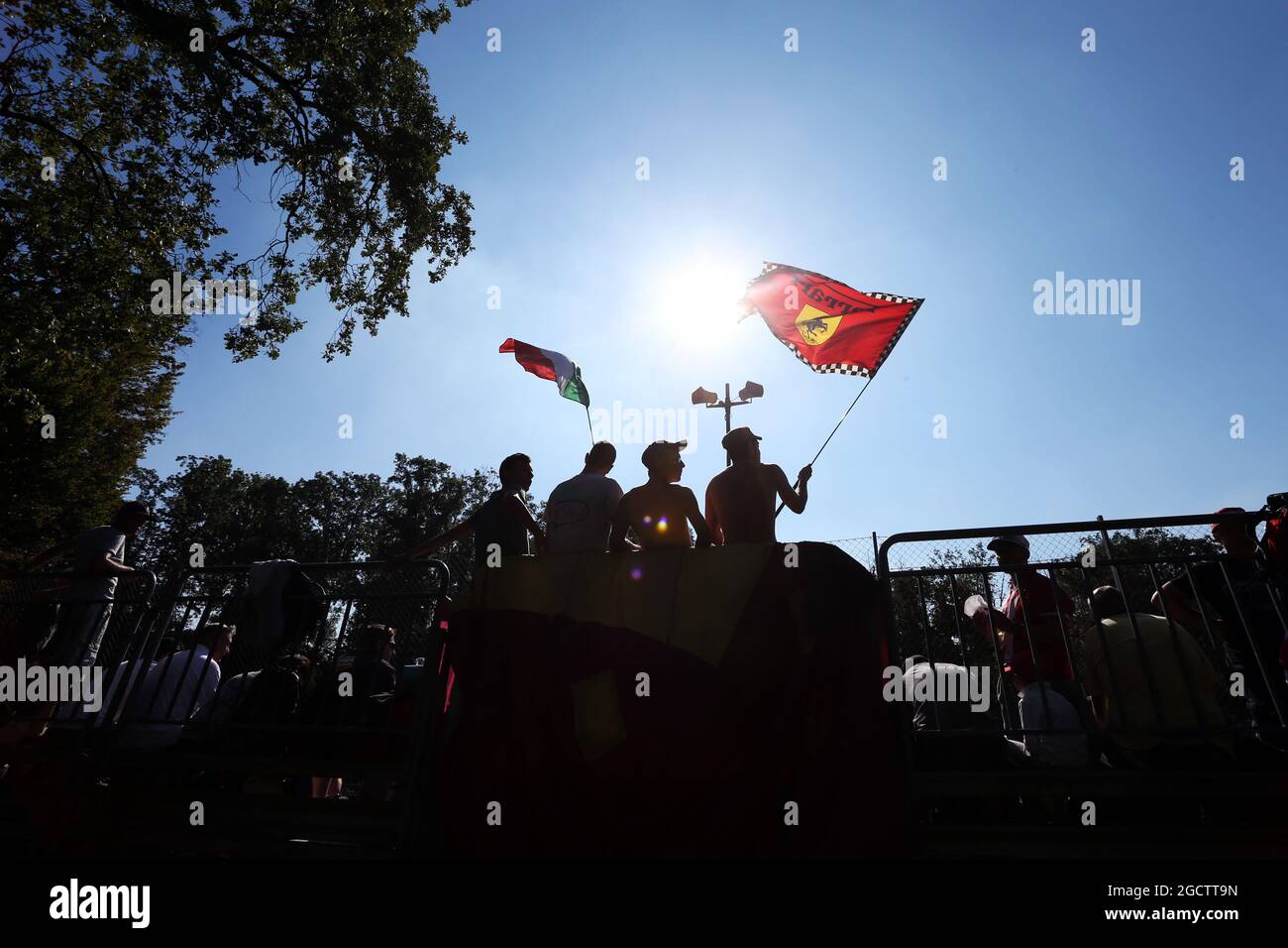 Ventilateurs. Grand Prix d'Italie, samedi 6 septembre 2014. Monza Italie. Banque D'Images