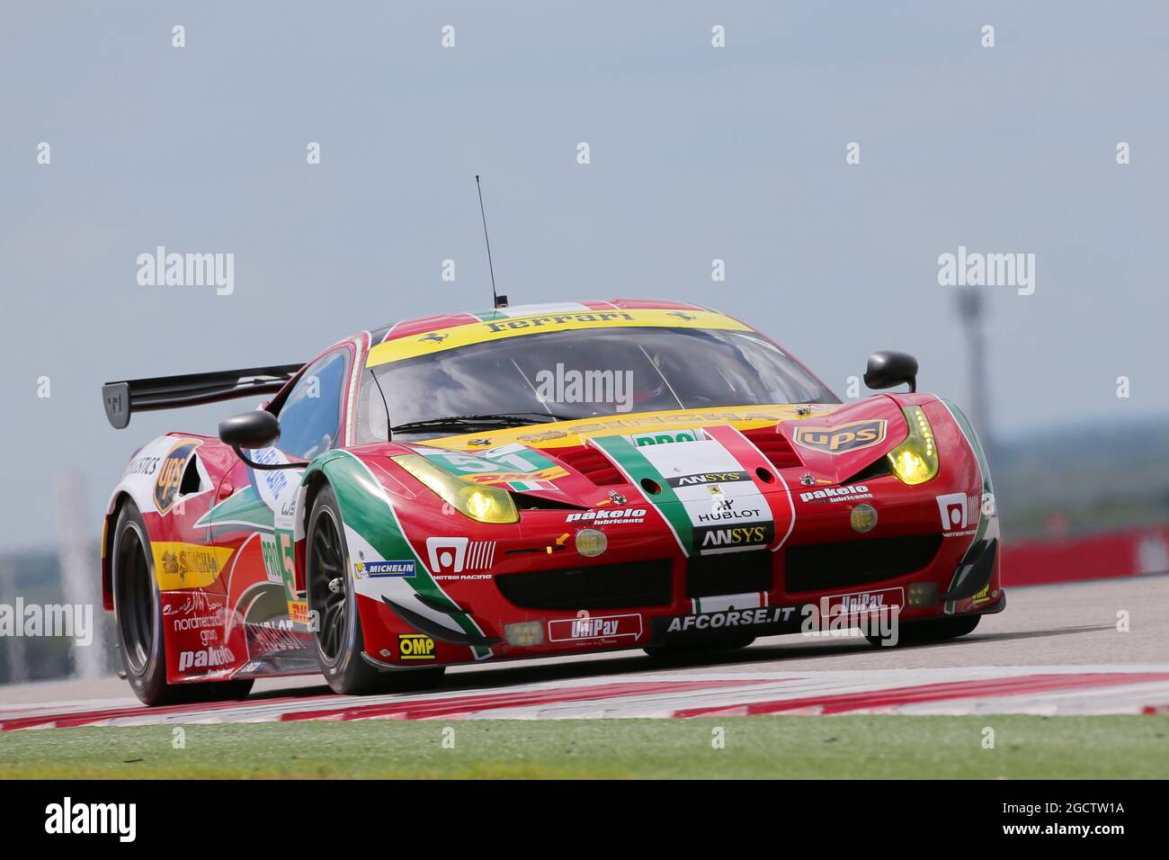 Gianmaria Bruni (ITA) / Toni Vilander (fin) #51 AF Corse Ferrari F458 Italia. FIA World Endurance Championship, Rd 4, 6 heures de circuit of the Americas. Jeudi 18 septembre 2014. Austin, Texas, États-Unis. Banque D'Images