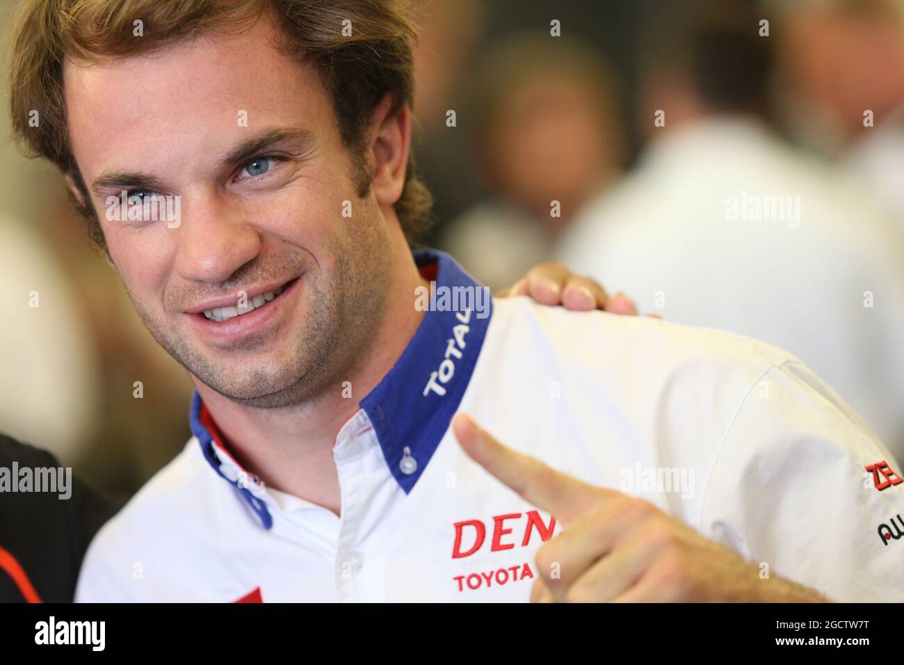 Nicolas Lapierre (FRA) #08 Toyota Racing Toyota TS040 Hybrid FIA World Endurance Championship, Rd 4, 6 heures de circuit of the Americas. Vendredi 19 septembre 2014. Austin, Texas, États-Unis. Banque D'Images