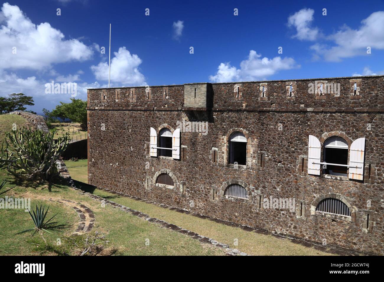 Fort Napoléon Guadeloupe site touristique - les Saintes îles. Île de Terre de Haut. Banque D'Images