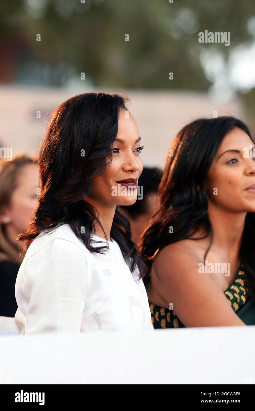 Modèle Selita Ebanks (GBR), au salon Amber Fashion Show. Grand Prix de Monaco, vendredi 22 mai 2015. Monte Carlo, Monaco. Banque D'Images