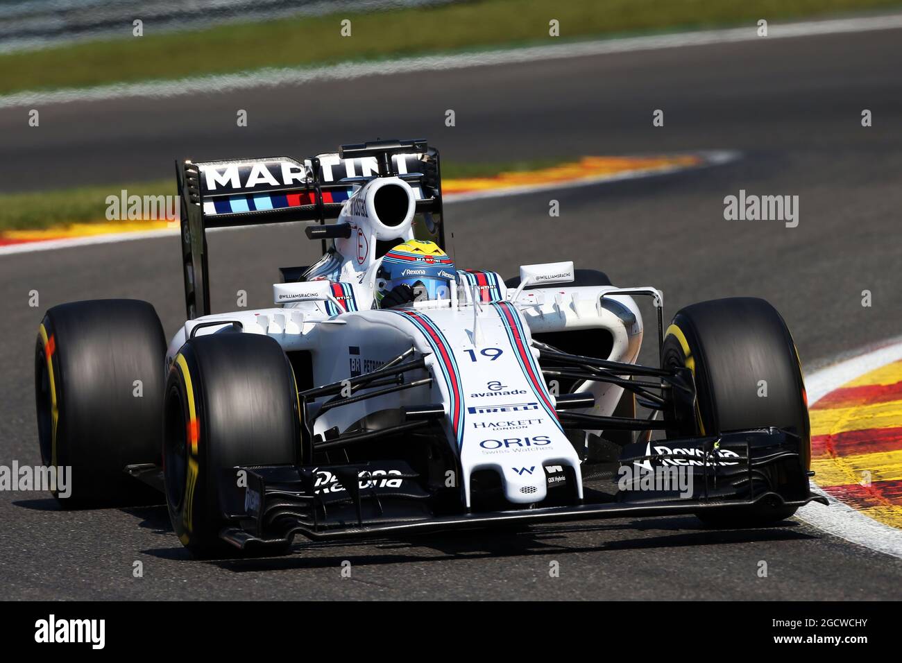 Felipe Massa (BRA) Williams FW37. Grand Prix de Belgique, samedi 22 août 2015. Spa-Francorchamps, Belgique. Banque D'Images