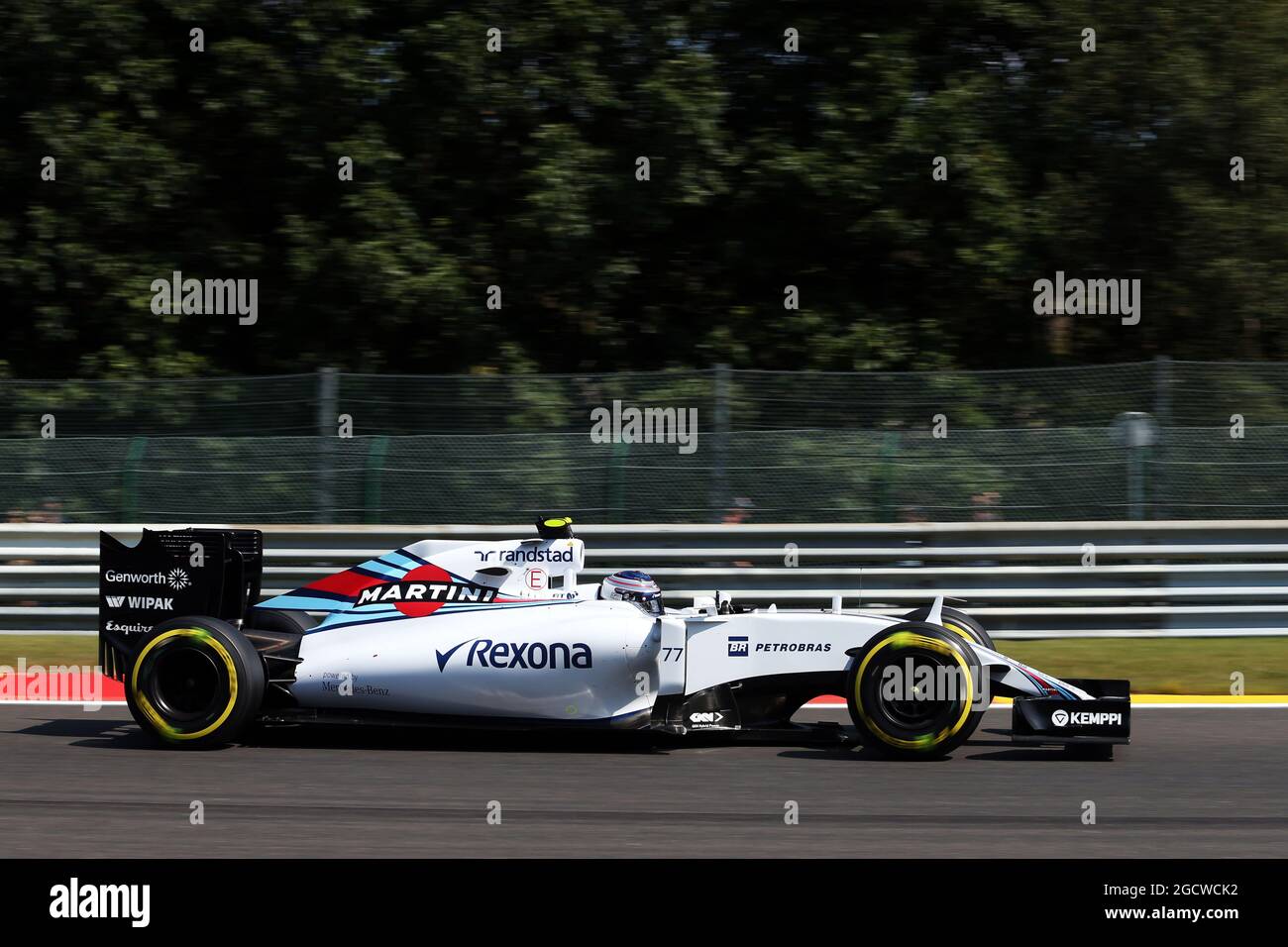 Valtteri Bottas (fin) Williams FW37. Grand Prix de Belgique, samedi 22 août 2015. Spa-Francorchamps, Belgique. Banque D'Images