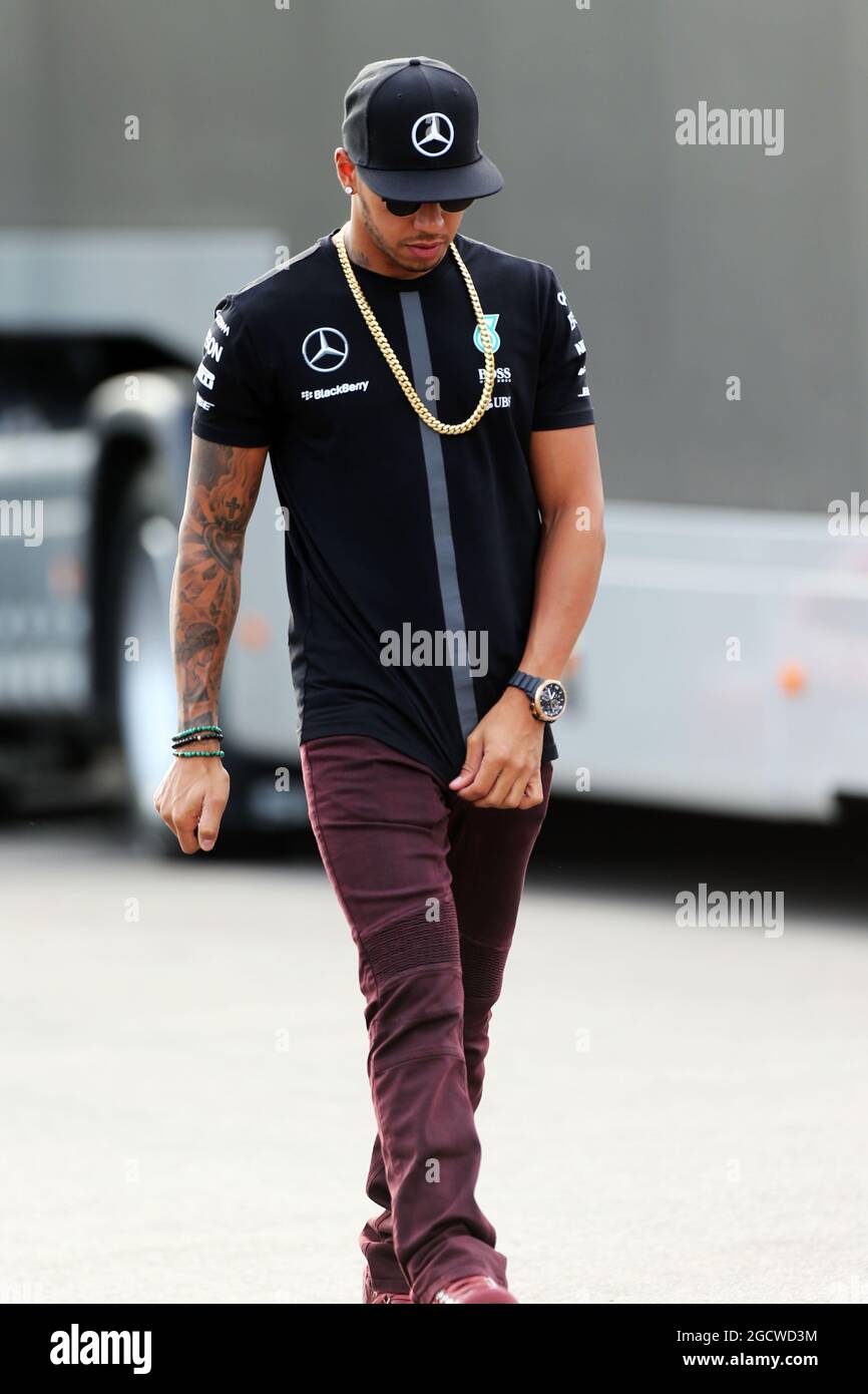 Lewis Hamilton (GBR) Mercedes AMG F1. Grand Prix d'Italie, vendredi 4  septembre 2015. Monza Italie Photo Stock - Alamy