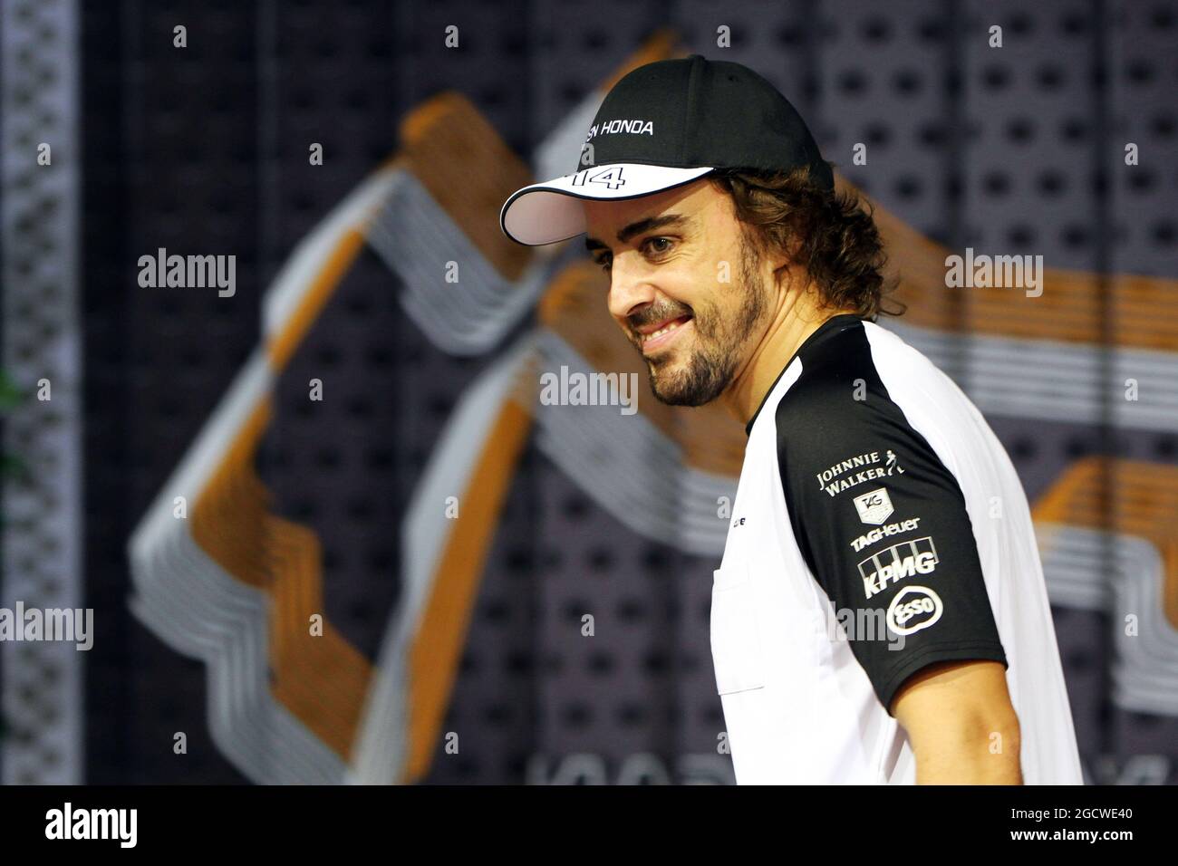 Fernando Alonso (ESP) McLaren. Grand Prix de Singapour, samedi 19 septembre 2015. Marina Bay Street circuit, Singapour. Banque D'Images