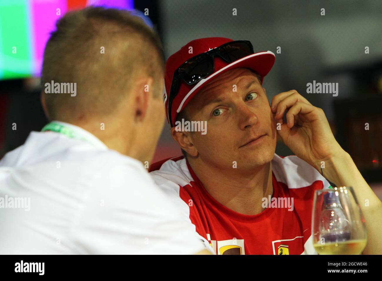 Kimi Raikkonen (fin) Ferrari. Grand Prix de Singapour, samedi 19 septembre 2015. Marina Bay Street circuit, Singapour. Banque D'Images