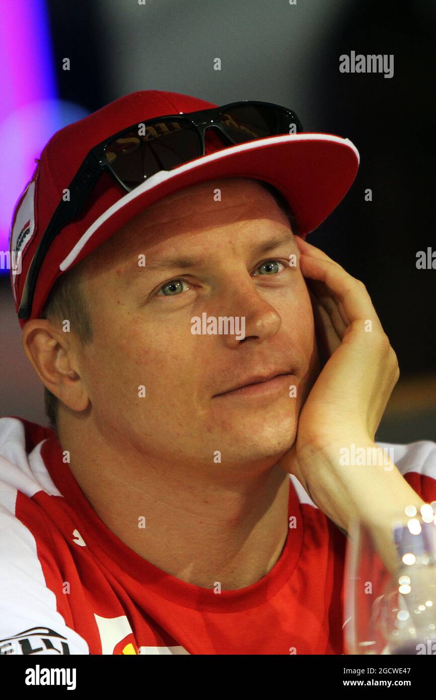 Kimi Raikkonen (fin) Ferrari. Grand Prix de Singapour, samedi 19 septembre 2015. Marina Bay Street circuit, Singapour. Banque D'Images