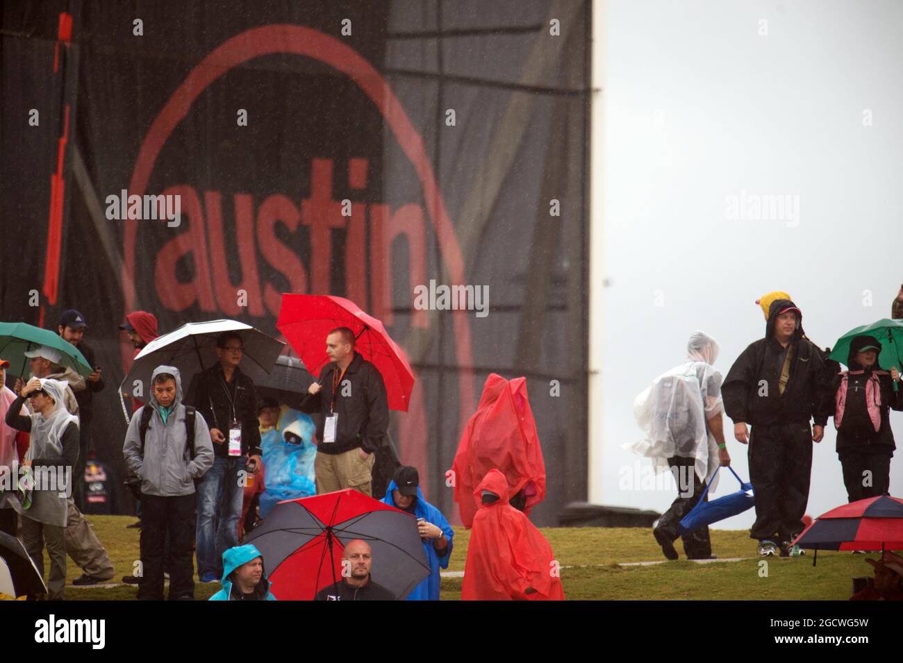 Ventilateurs. Grand Prix des États-Unis, dimanche 25 novembre 2015. Circuit of the Americas, Austin, Texas, États-Unis. Banque D'Images