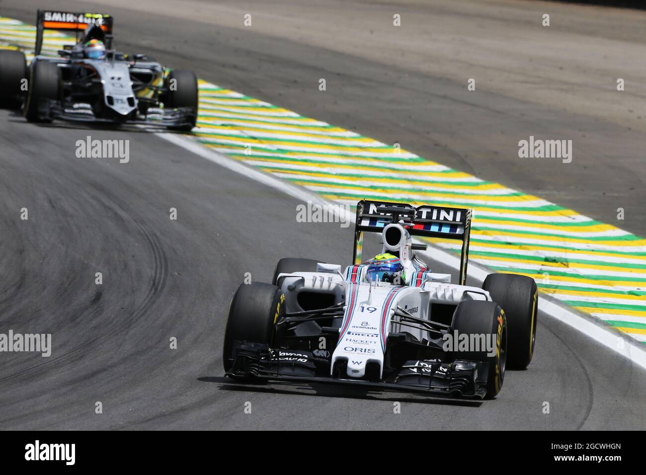 Felipe Massa (BRA) Williams FW37. Grand Prix brésilien, dimanche 15 novembre 2015. Sao Paulo, Brésil. Banque D'Images