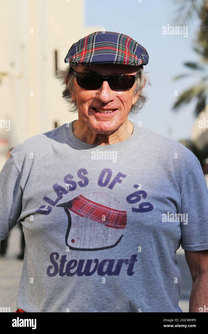 Jackie Stewart (GBR). Grand Prix d'Abu Dhabi, jeudi 26 novembre 2015. Yas Marina circuit, Abu Dhabi, Émirats Arabes Unis. Banque D'Images