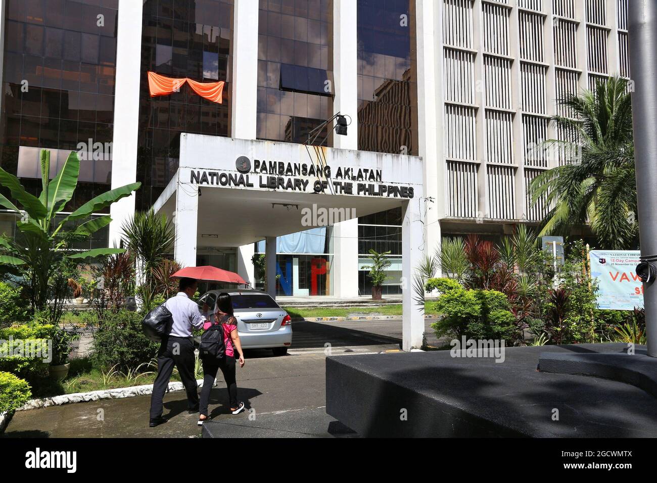 Manille, Philippines - 25 NOVEMBRE 2017 : Bibliothèque nationale des Philippines à Manille. Il a été créé en 1901 et a 1 678 950 articles. Banque D'Images