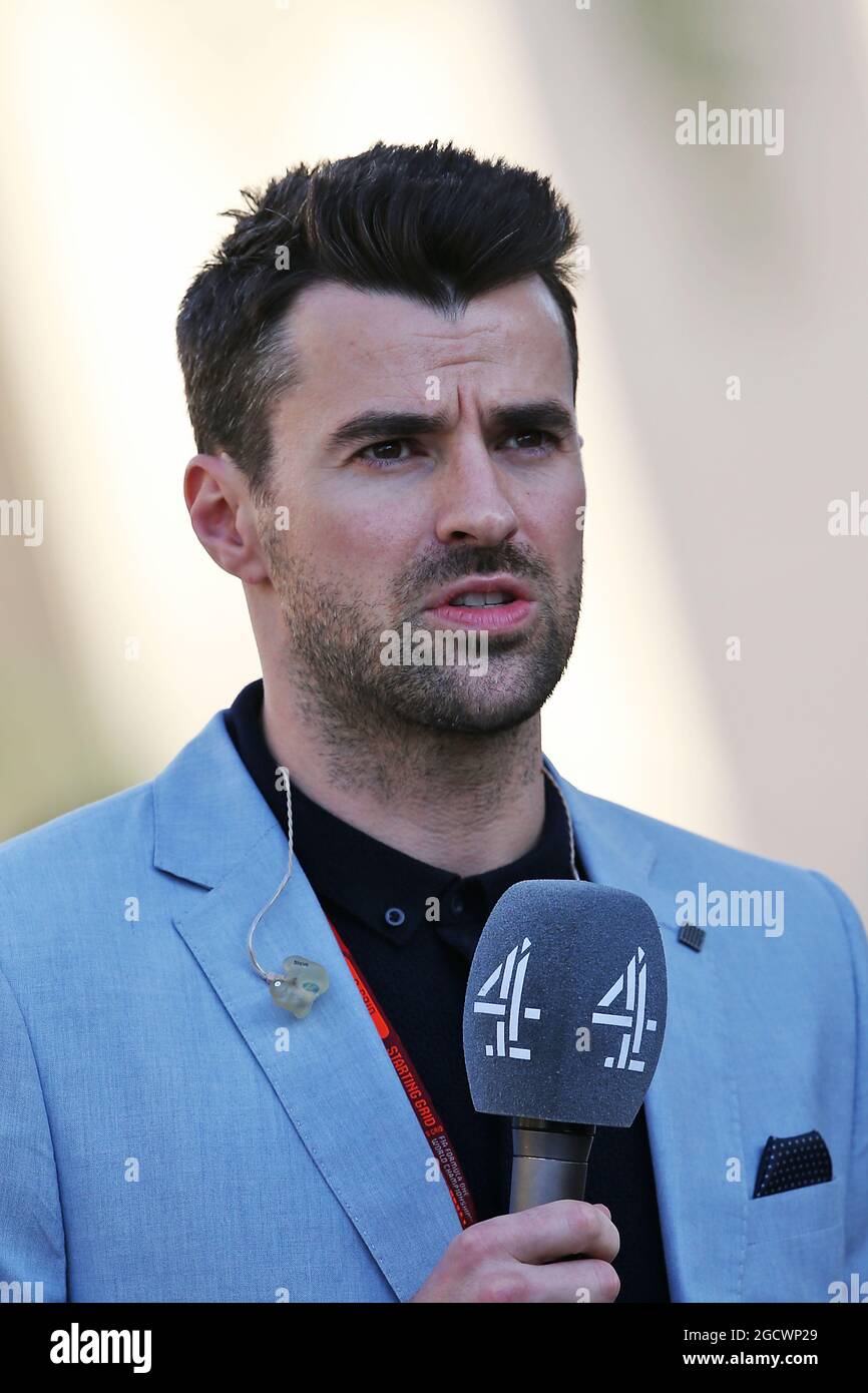 Steve Jones (GBR) Channel 4 F1 Presenter. Grand Prix de Bahreïn, samedi 2 avril 2016. Sakhir, Bahreïn. Banque D'Images