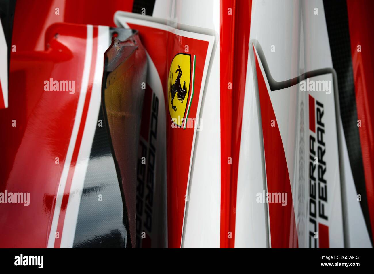 Capot moteur Ferrari SF16-H. Grand Prix de Chine, vendredi 15 avril 2016. Shanghai, Chine. Banque D'Images