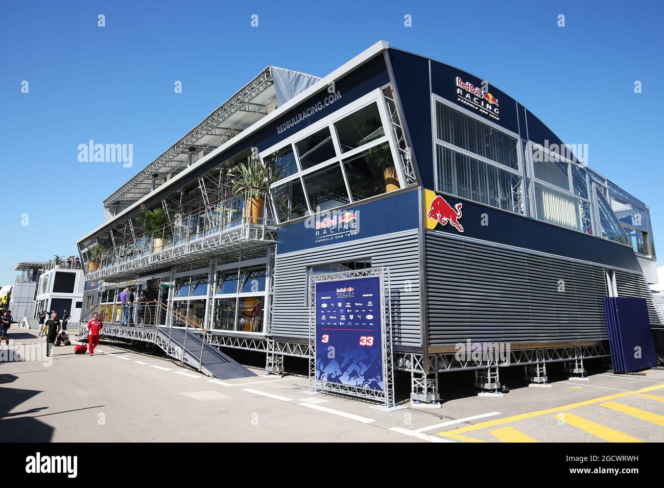 Red Bull Energy Station. Grand Prix d'Espagne, jeudi 12 mai 2016. Barcelone, Espagne. Banque D'Images