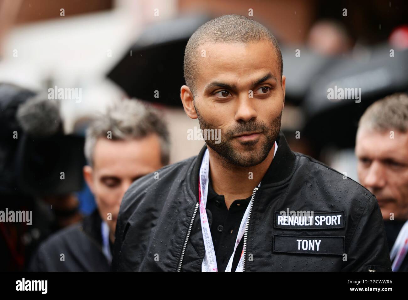Tony Parker (FRA) joueur de basket-ball NBA et ambassadeur Renault. Grand Prix de Monaco, dimanche 29 mai 2016. Monte Carlo, Monaco. Banque D'Images