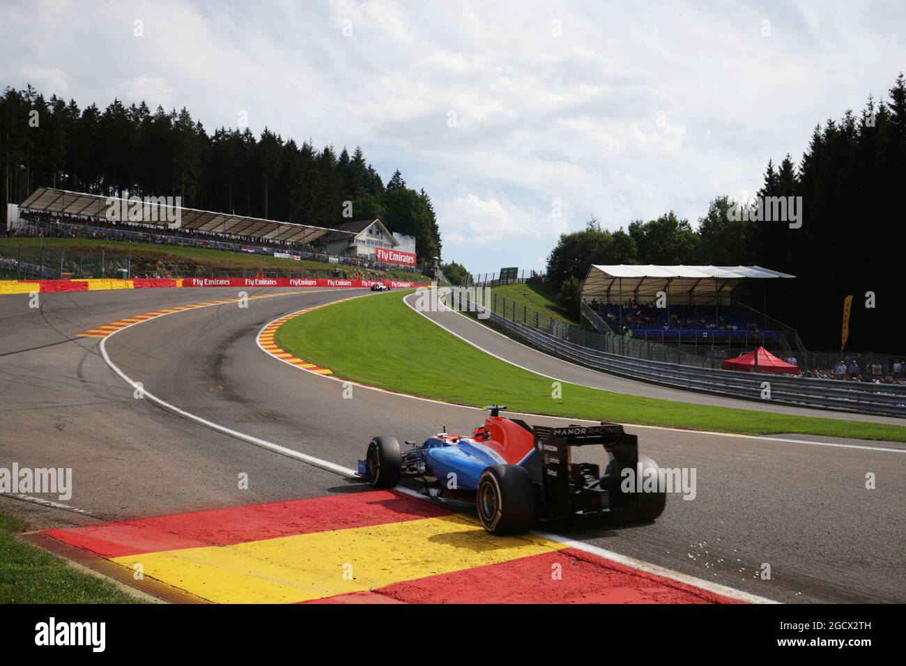 Esteban Ocon (FRA) Manor Racing MRT05. Grand Prix de Belgique, vendredi 26 août 2016. Spa-Francorchamps, Belgique. Banque D'Images