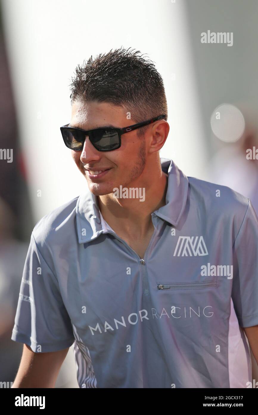 Esteban Ocon (FRA) Manor Racing. Grand Prix de Belgique, dimanche 28 août 2016. Spa-Francorchamps, Belgique. Banque D'Images