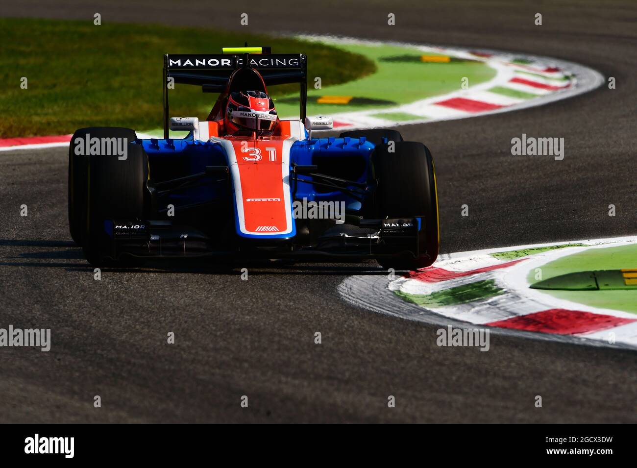 Esteban Ocon (FRA) Manor Racing MRT05. Grand Prix d'Italie, vendredi 2 septembre 2016. Monza Italie. Banque D'Images