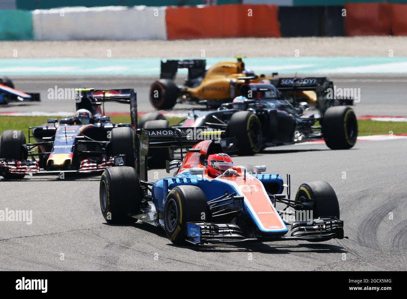 Esteban Ocon (FRA) Manor Racing MRT05. Grand Prix de Malaisie, samedi 2 octobre 2016. Sepang, Kuala Lumpur, Malaisie. Banque D'Images