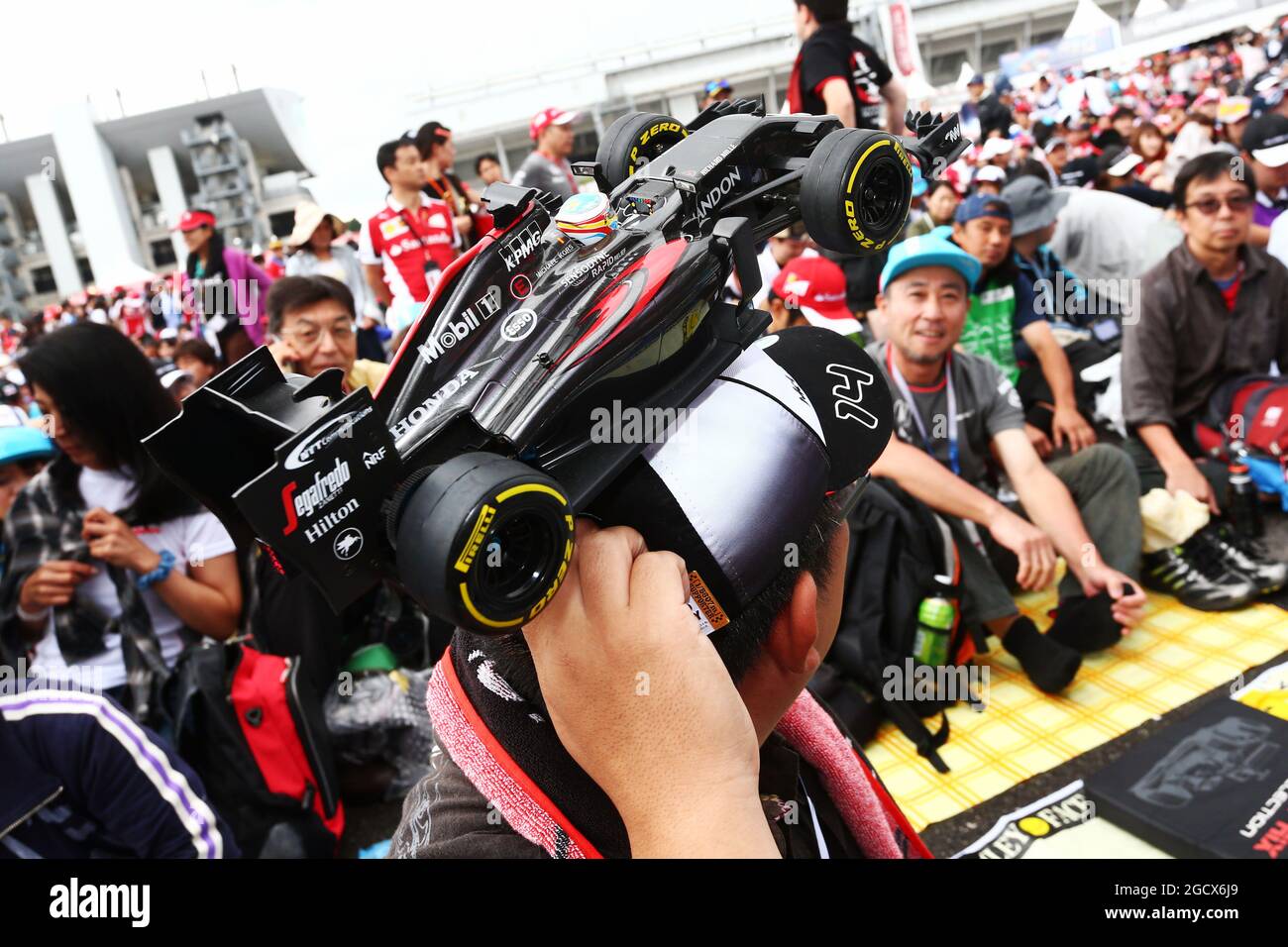 Fan de McLaren. Grand Prix japonais, dimanche 9 octobre 2016. Suzuka, Japon. Banque D'Images