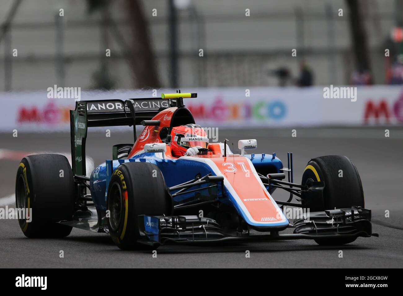Esteban Ocon (FRA) Manor Racing MRT05. Grand Prix du Mexique, vendredi 28 octobre 2016. Mexico, Mexique. Banque D'Images