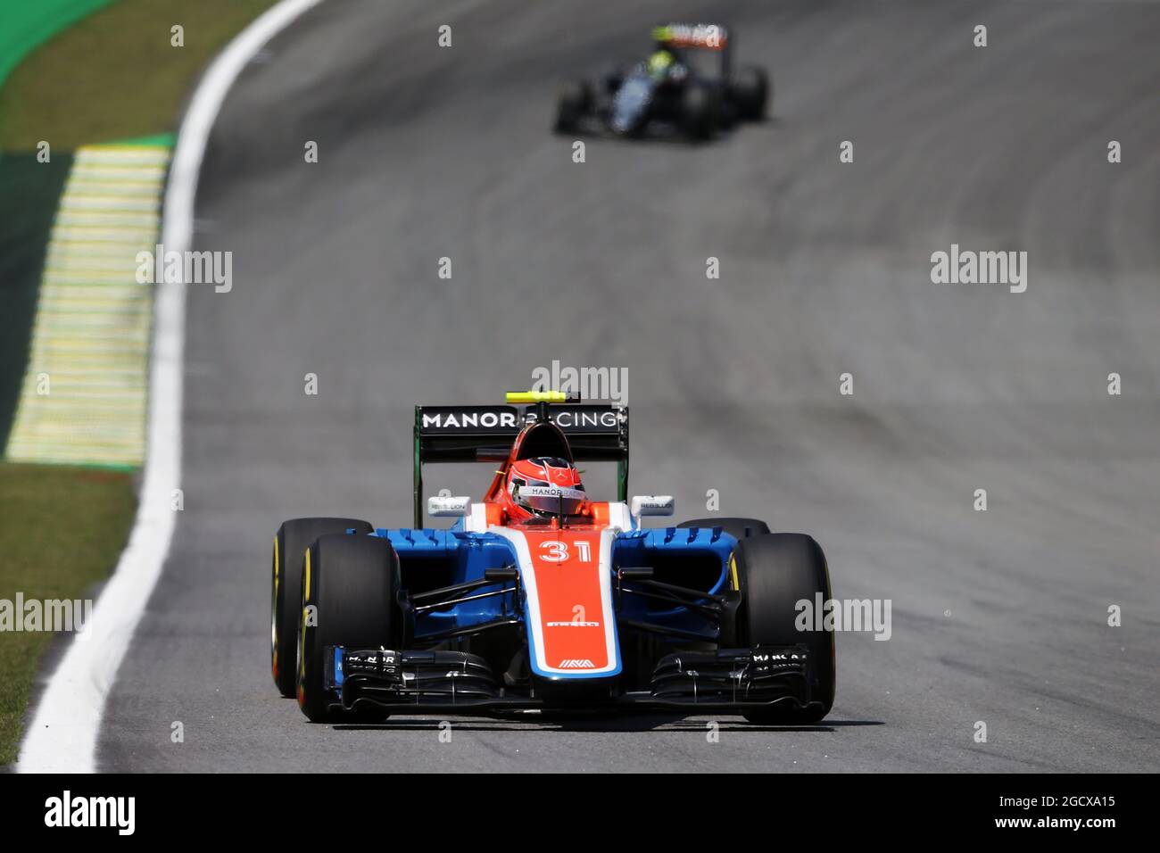 Esteban Ocon (FRA) Manor Racing MRT05. Grand Prix brésilien, vendredi 11 novembre 2016. Sao Paulo, Brésil. Banque D'Images