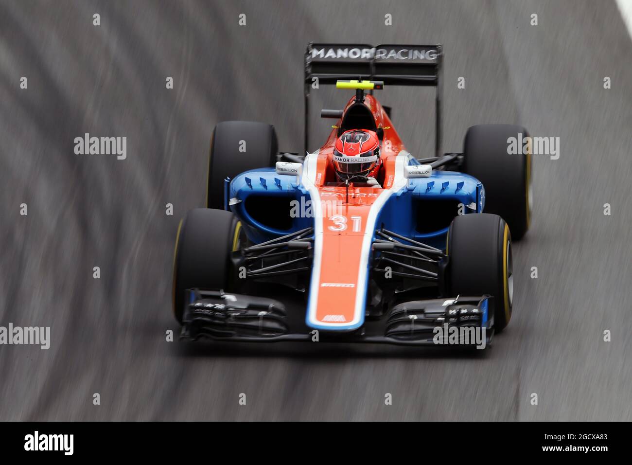 Esteban Ocon (FRA) Manor Racing MRT05. Grand Prix brésilien, samedi 12 novembre 2016. Sao Paulo, Brésil. Banque D'Images