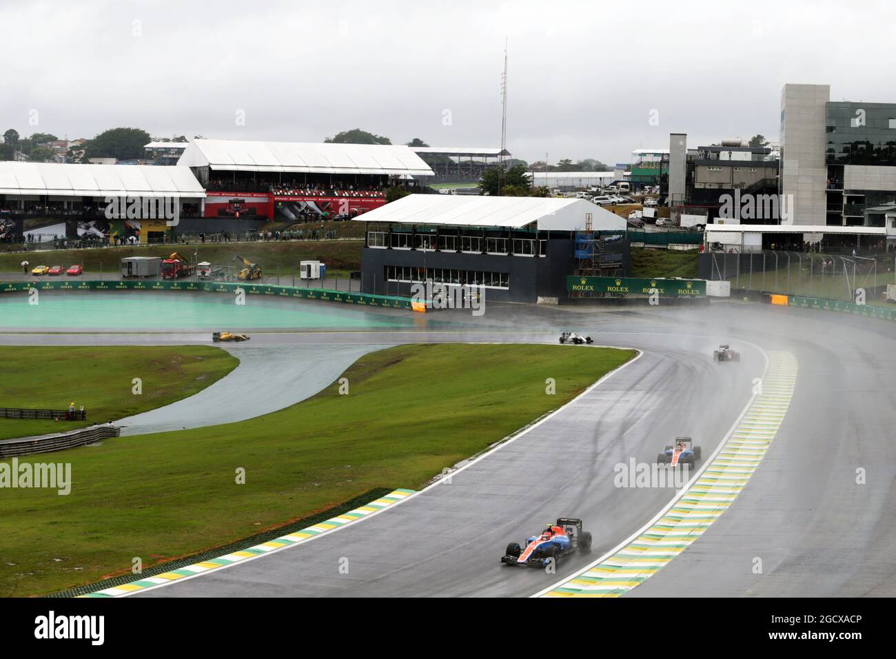 Esteban Ocon (FRA) Manor Racing MRT05. Grand Prix brésilien, dimanche 13 novembre 2016. Sao Paulo, Brésil. Banque D'Images
