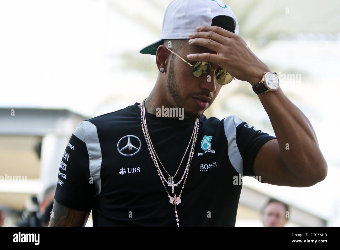 Lewis Hamilton (GBR) Mercedes AMG F1. Grand Prix d'Abu Dhabi, jeudi 24  novembre 2016. Yas Marina circuit, Abu Dhabi, Émirats Arabes Unis Photo  Stock - Alamy