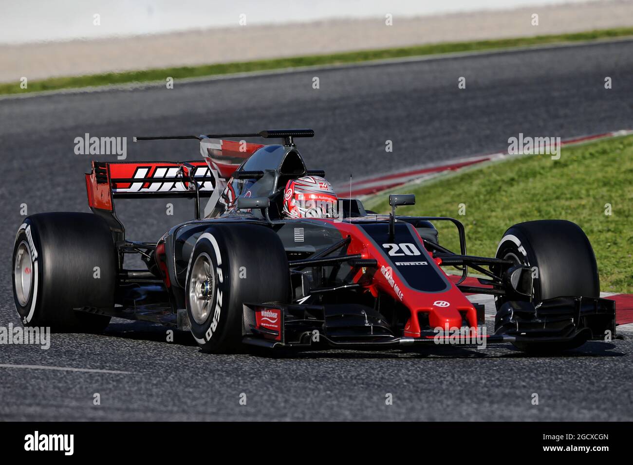 Kevin Magnussen (DEN) Haas VF-17. Test de Formule 1, jour 1, mardi 7 mars 2017. Barcelone, Espagne. Banque D'Images