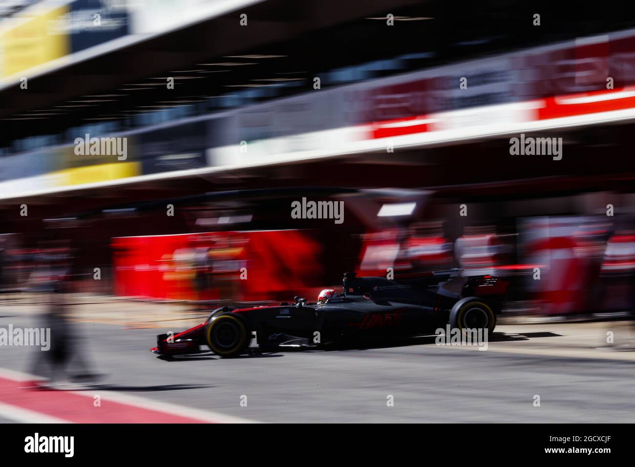Kevin Magnussen (DEN) Haas VF-17. Test de Formule 1, jour 1, mardi 7 mars 2017. Barcelone, Espagne. Banque D'Images