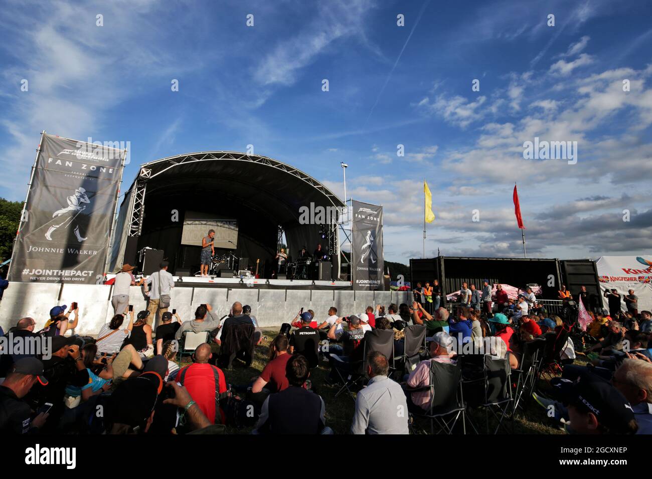 Eddie Jordan (IRE) au camping Silverstone Woodlands. Grand Prix de Grande-Bretagne, vendredi 14 juillet 2017. Silverstone, Angleterre. Banque D'Images