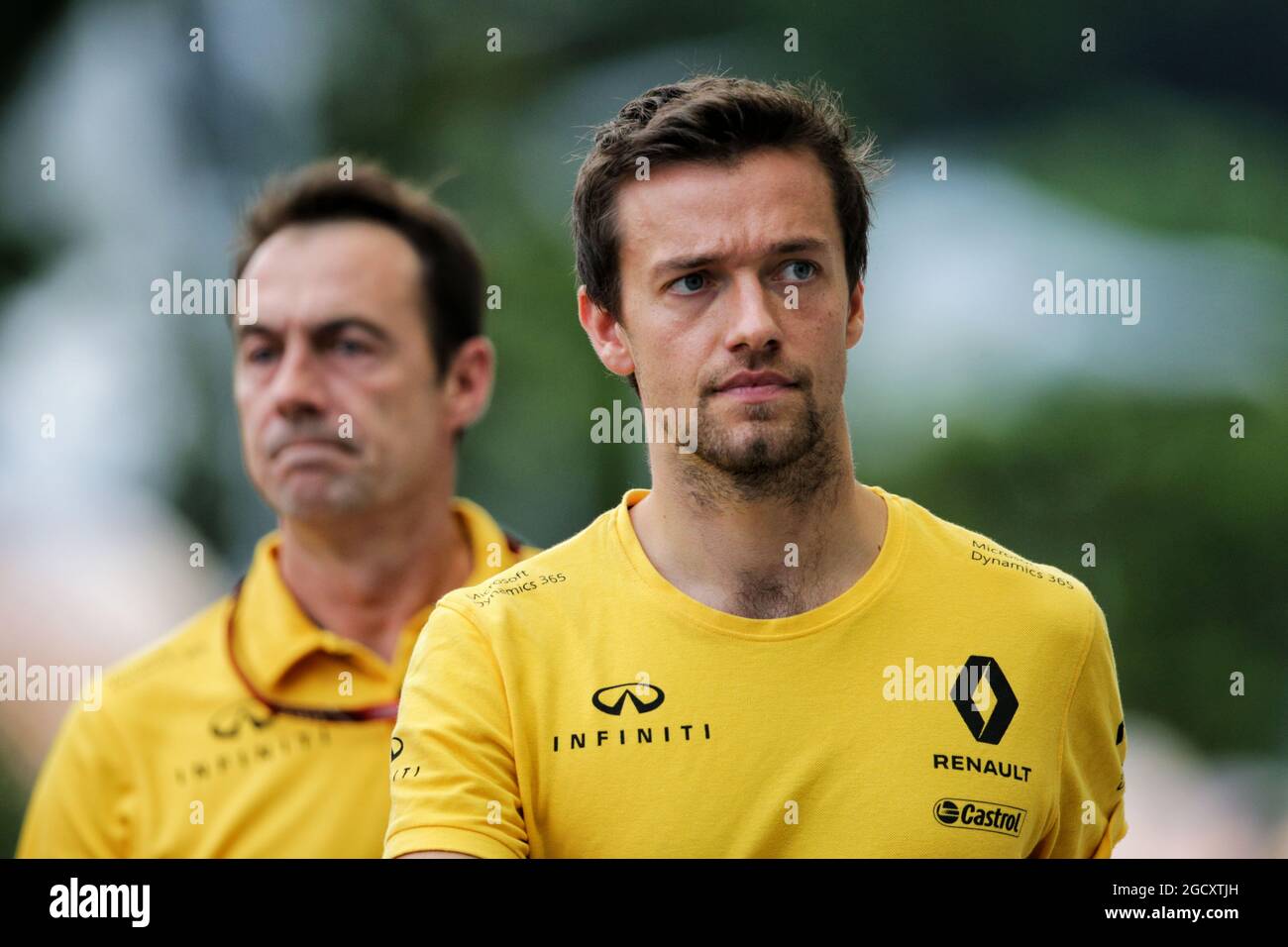 Jolyon Palmer (GBR) Renault Sport F1 Team. Grand Prix de Singapour, jeudi 14 septembre 2017. Marina Bay Street circuit, Singapour. Banque D'Images