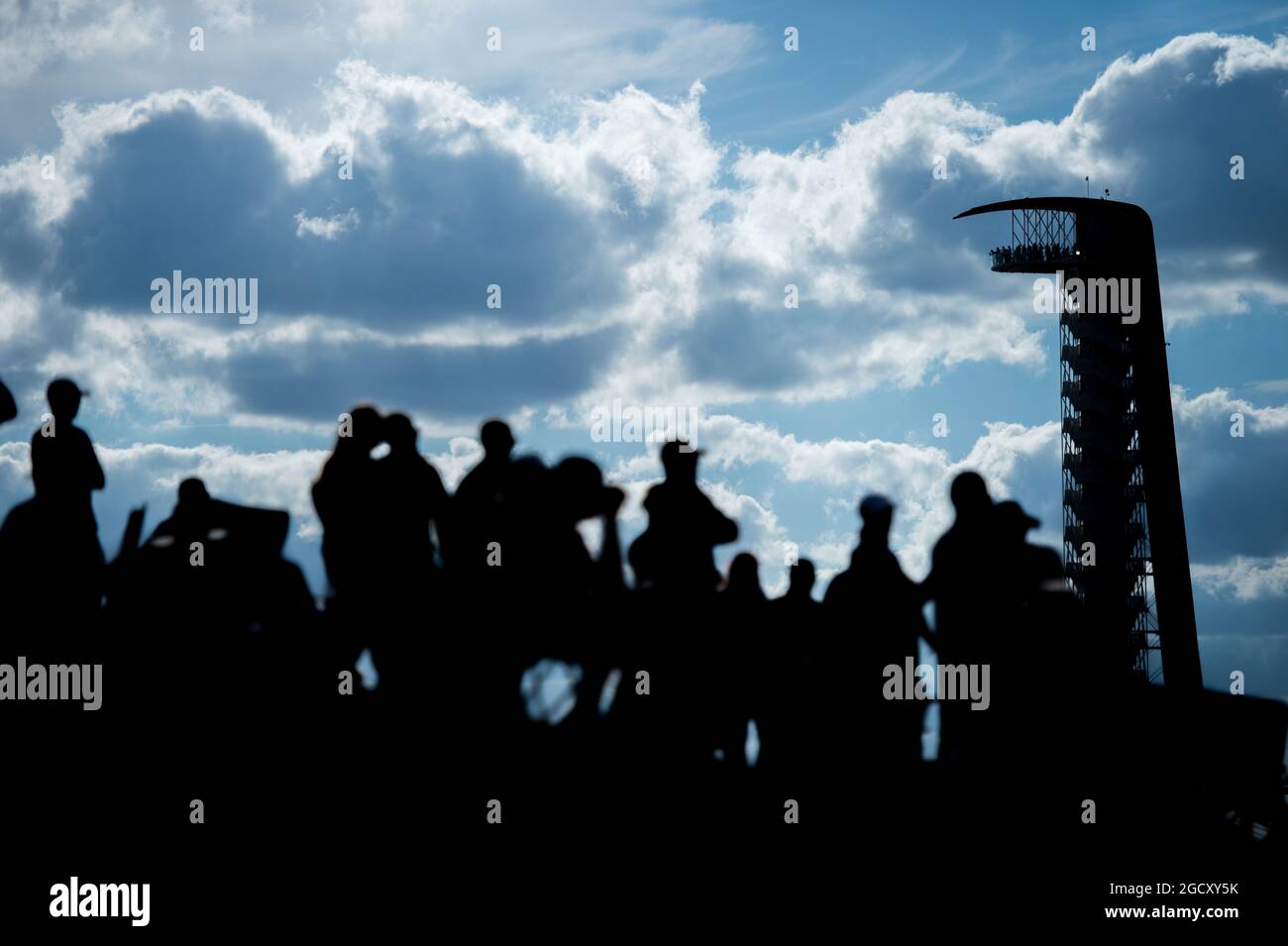 Ventilateurs. Grand Prix des États-Unis, samedi 21 octobre 2017. Circuit of the Americas, Austin, Texas, États-Unis. Banque D'Images