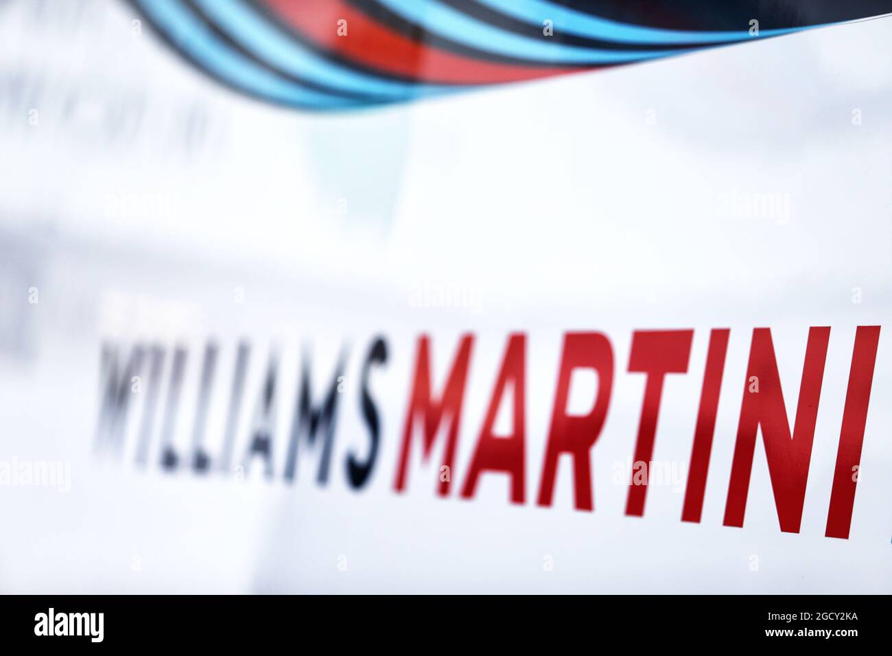 Williams - logo Martini. Test Formula One, jour 2, mardi 27 février 2018. Barcelone, Espagne. Banque D'Images