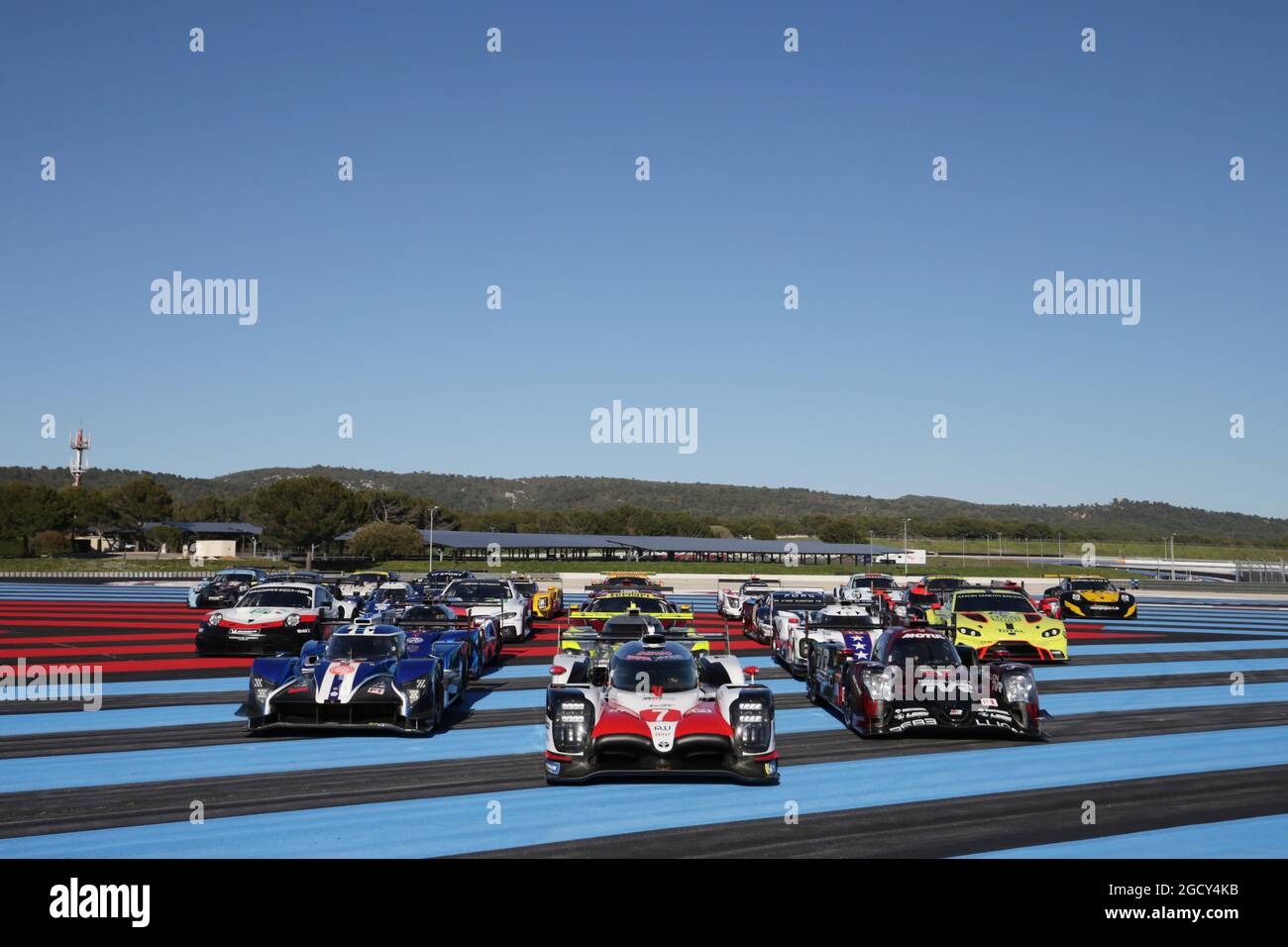 Le champ de 2018. Championnat du monde d'endurance FIA, journées d'essais officielles 'Prologue', 6 au 7 avril 2018. Paul Ricard, France. Banque D'Images