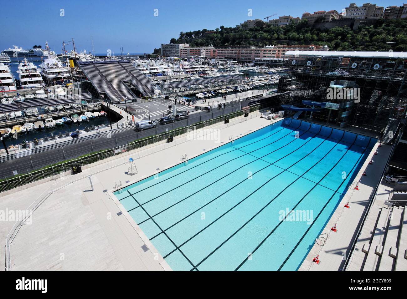 La piscine de Monaco. Grand Prix de Monaco, vendredi 25 mai 2018. Monte  Carlo, Monaco Photo Stock - Alamy