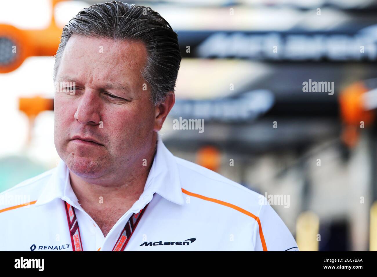 Zak Brown (États-Unis) Directeur exécutif de McLaren. Grand Prix de Grande-Bretagne, vendredi 6 juillet 2018. Silverstone, Angleterre. Banque D'Images