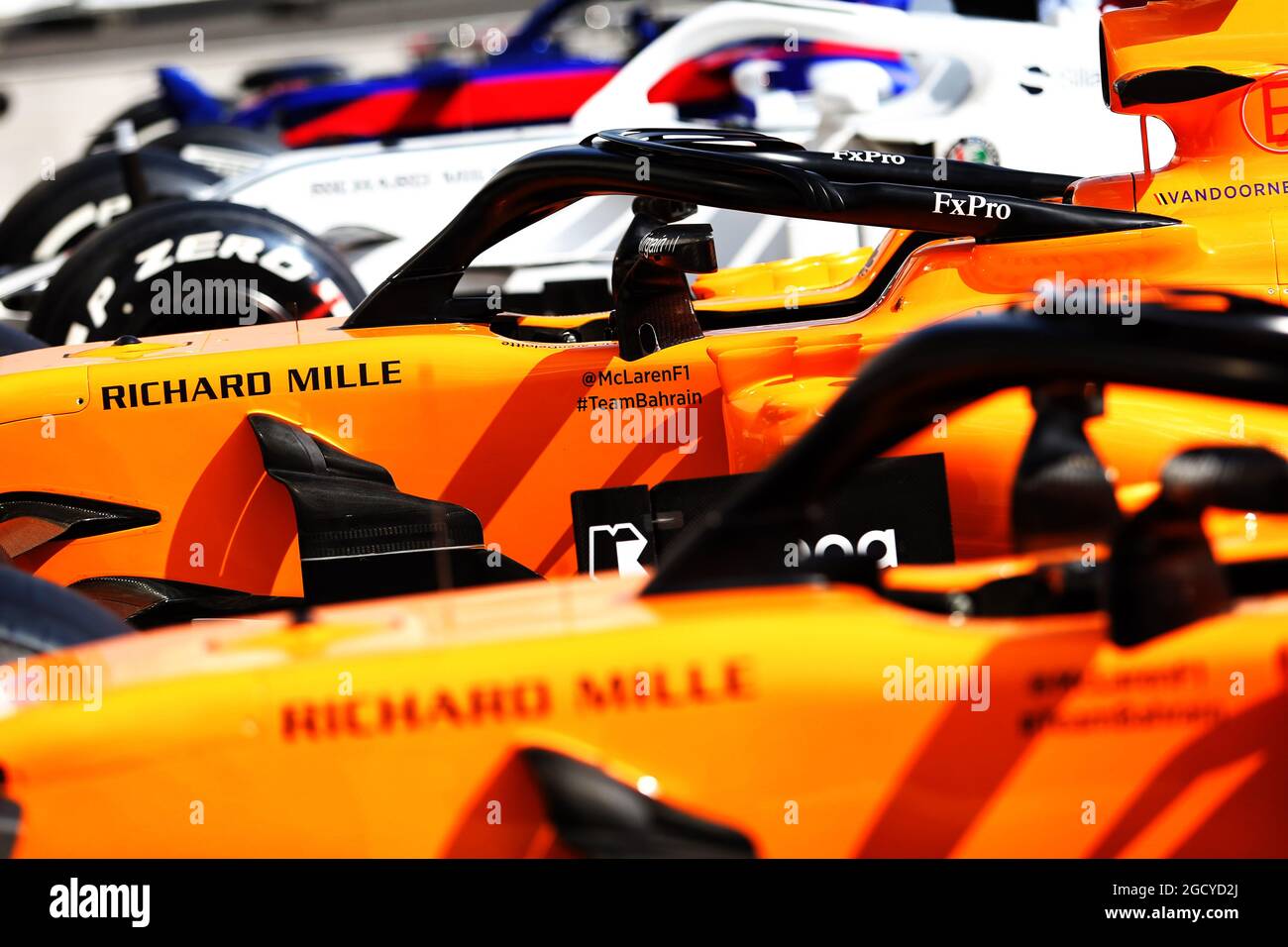 McLaren MCL33s. Grand Prix de Hongrie, jeudi 26 juillet 2018. Budapest, Hongrie. Banque D'Images