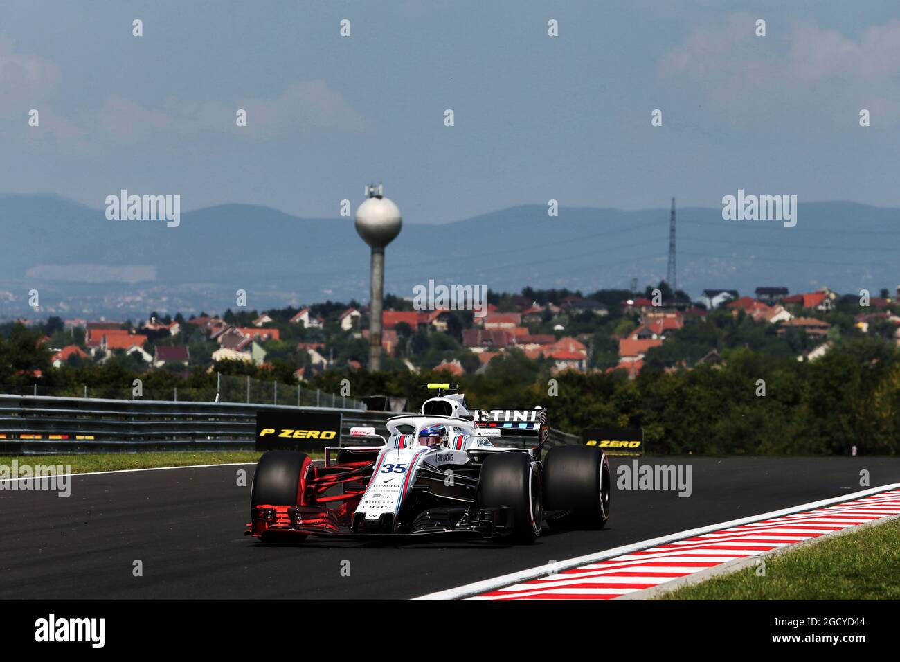 Sergueï Sirotkin (RUS) Williams FW41 avec peinture Flow-vis. Grand Prix de Hongrie, vendredi 27 juillet 2018. Budapest, Hongrie. Banque D'Images