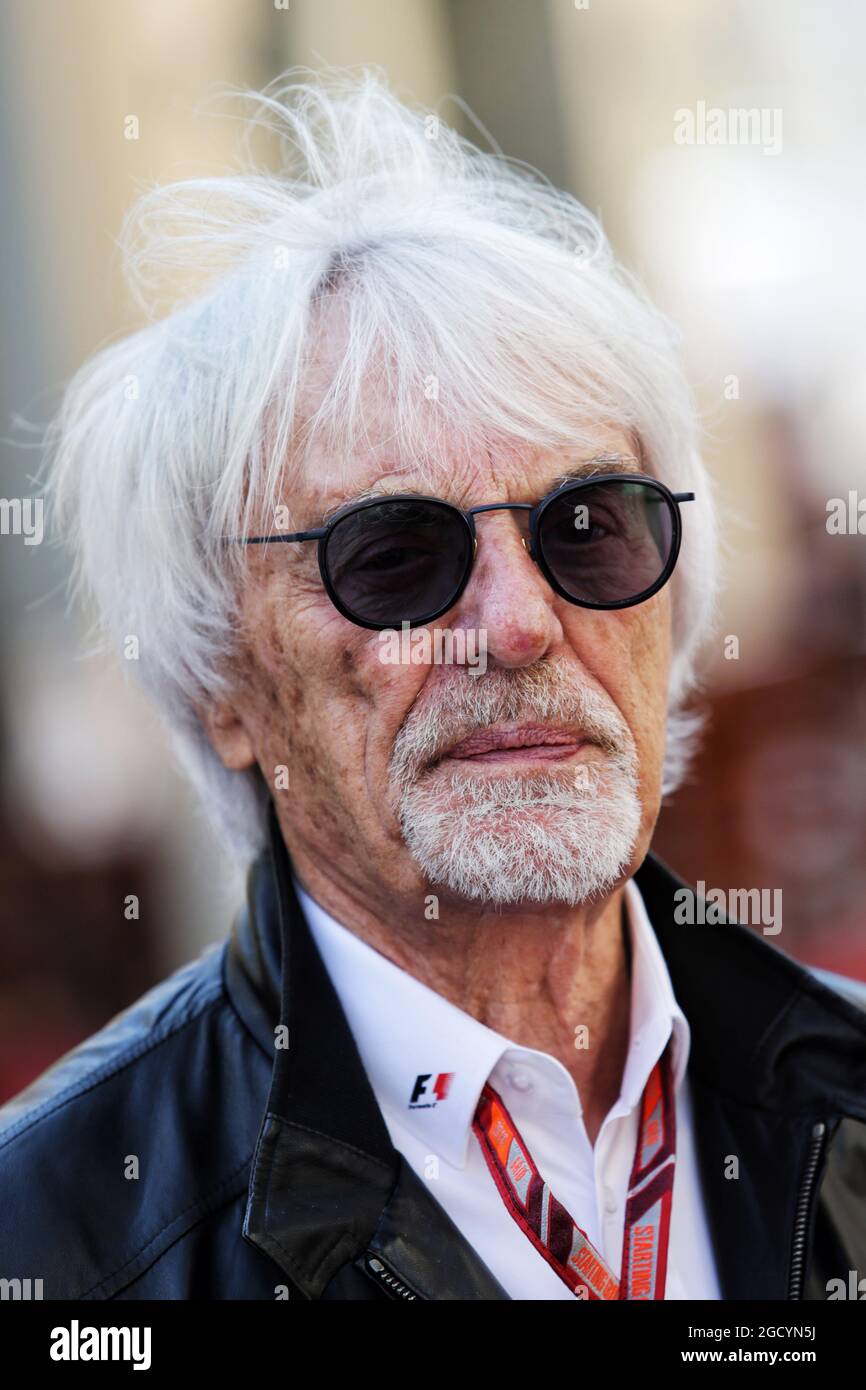 Bernie Ecclestone (GBR). Grand Prix d'Abu Dhabi, vendredi 23 novembre 2018. Yas Marina circuit, Abu Dhabi, Émirats Arabes Unis. Banque D'Images
