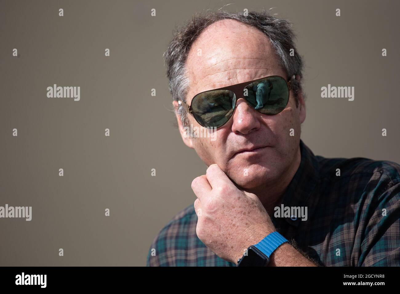 Gerhard Berger (AUT). Grand Prix d'Abu Dhabi, dimanche 25 novembre 2018. Yas Marina circuit, Abu Dhabi, Émirats Arabes Unis. Banque D'Images