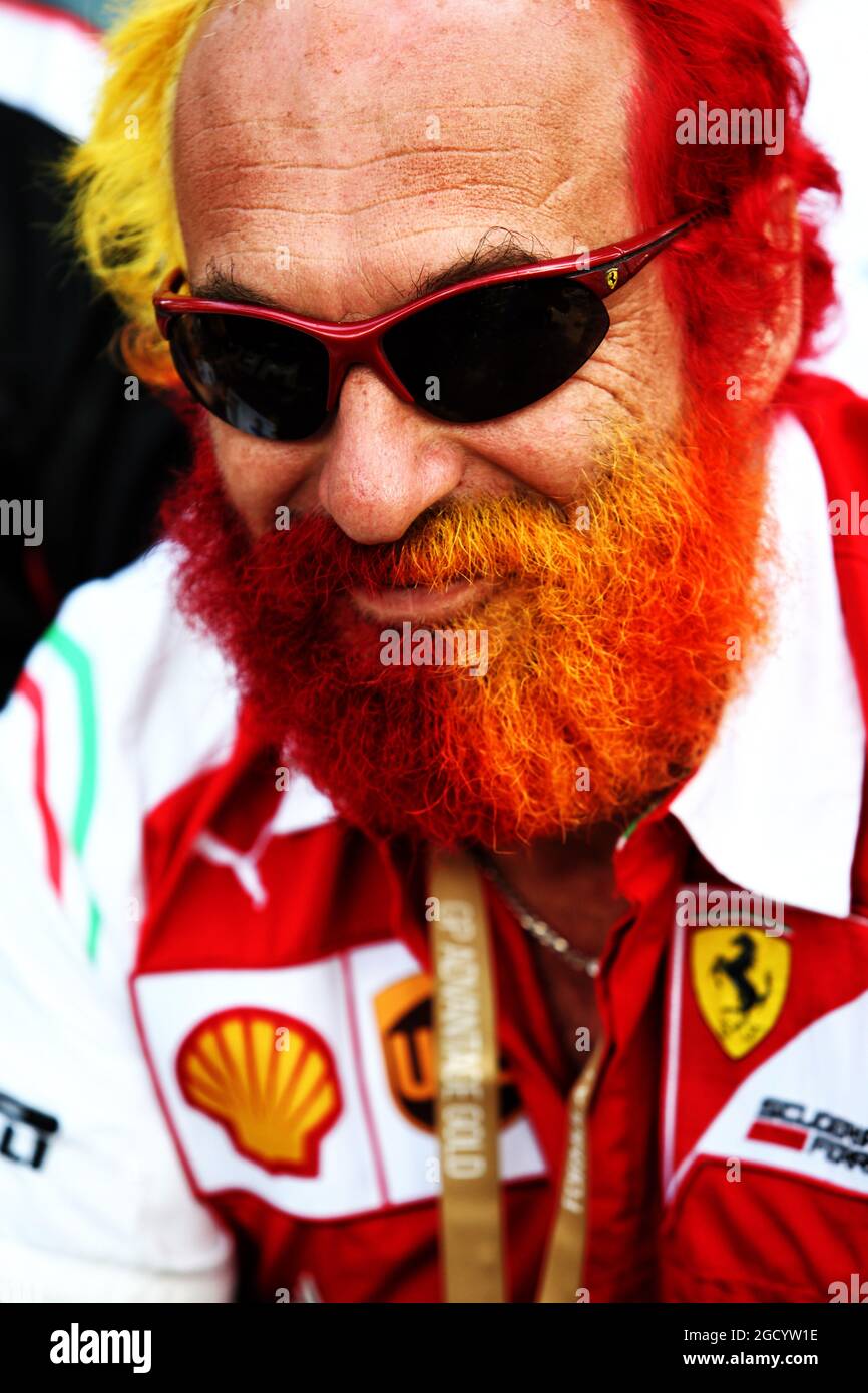 Fan de Ferrari. Grand Prix d'Australie, samedi 16 mars 2019. Albert Park, Melbourne, Australie. Banque D'Images