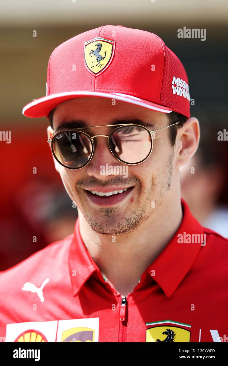 Charles Leclerc (mon) Ferrari. Grand Prix de Bahreïn, jeudi 28 mars 2019.  Sakhir, Bahreïn Photo Stock - Alamy